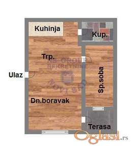 Dvosoban stan u izgradnji na Telepu, 38m2