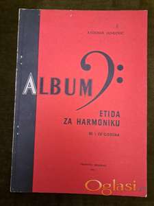 Etida za harmoniku za III i IV godinu autora Radomira Jankovića