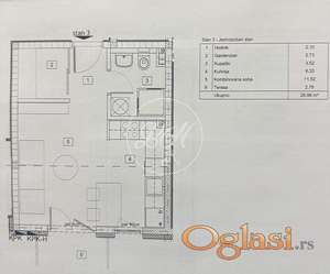 Zvezdara, novogradnja, 1.0, useljiv krajem 2026, ID#1272