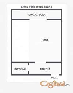 Braće Jerković – garsonjera 25m² sa lođom ID#5551