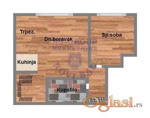 Dvosoban stan u Petrovaradinu, 51m2