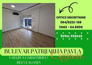 Useljiva, povoljna garsonjera - Bulevar patrijarha Pavla
