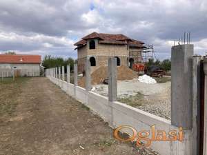 Betonske ograde parapeti temelji  potporni zidovi
