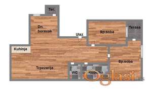 Trosoban, Salajka, sa PDV-om, 74m2