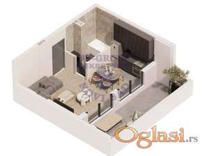 Garsonjera  43m2, Telep