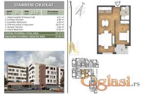 Dvosoban stan u izgradnji