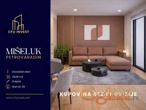 Dvosoban stan 44m2 u izgradnji na Mišeluku sa PDV-om
