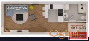 KLISA, 29m2, Garsonjera sa pdv