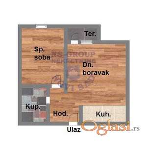 Dvosoban stan u Petrovaradinu,48m2