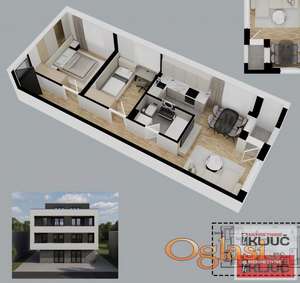 ADICE, 52m2, Dvoiposoban sa pdv