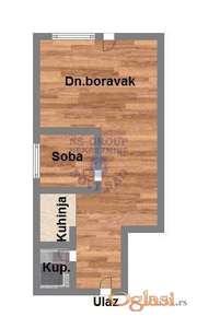 Odličan jednoiposoban stan u izgradnji, 38m2!