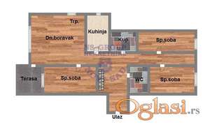 Vrhunski kvalitet gradnje i opreme, povrat pdv-a, 79m2!