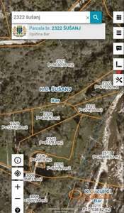 Susanj-Bar,12.16 ara na 1km od mora