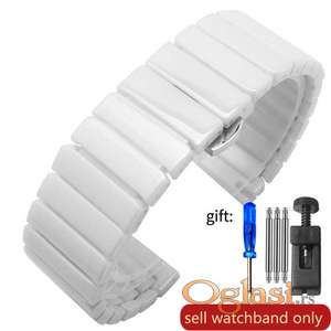Bela keramicka narukvica 22mm Samsung Watch, Huawei Watch, Amazfit Watch
