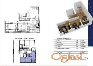 Salajka-Jednoiposoban stan 37 m2 na Top lokaciji-mogućnost povrata PDV-a-065/385 8880