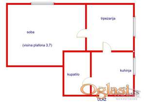 STAN - PETROVARADIN - GRADIĆ - 34m2 - 82400 evra