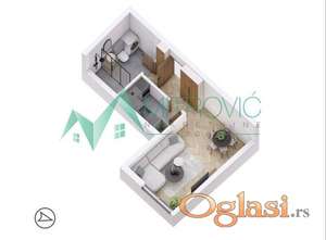 Petrovaradin, Jednosoban stan 30m2 u izgradnji sa povratom PDV 