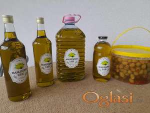 Domace maslinovo ulje i masline
