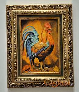 Ulje na platnu - Portret petla, prelepa slika!