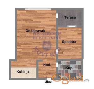 Dvosoban stan u izgradnji, 46m.