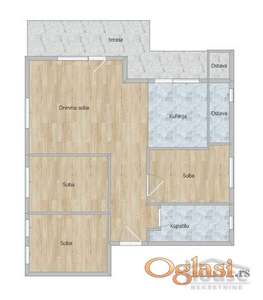 STAN - VETERNIK - CENTAR - 78m2 - 132600 evra