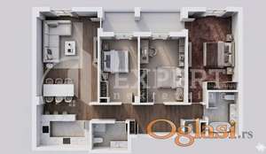Novogradnja sa pogledom na Nišavu, 86.51 m2