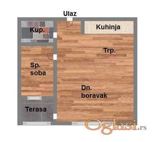 Bulevar,dvosoban,41m2