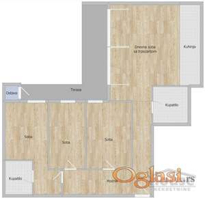 STAN - NOVI SAD - PODBARA - 109m2 - 288850 evra