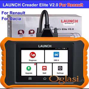Novo - LAUNCH X431 Creader Elite 2.0 OBD2 Renault i Dacia