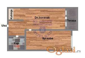 Dvosoban stan u izgradnji na Podbari 46m2.