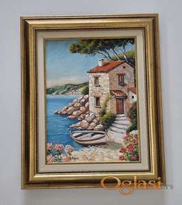 Ulje na platnu - Mediteranska obala, slika dva.