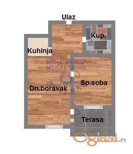 42m2 dvosoban PDV podbara