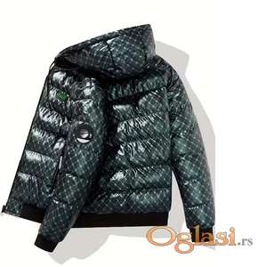 Men'S Reversible Shiny Hooded Jacket - 3 boje