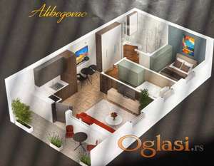 DVOIPOSOBAN STAN NA ALIBEGOVCU - NOVOGRADNJA - POVOLJNO