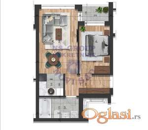 Odlična izgradnja - Telep - 42m2