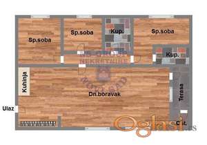 Četvorosoban stan na Podbari,89m2