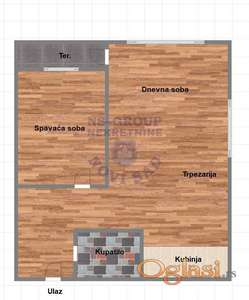 Dvosoban stan u izgradnji 40m2