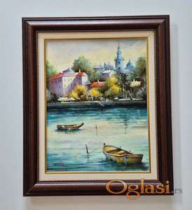 Ulje na platnu - Beograd, prelepa slika!