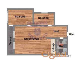 67m2 Fenomenalan trosoban stan u izgradnji