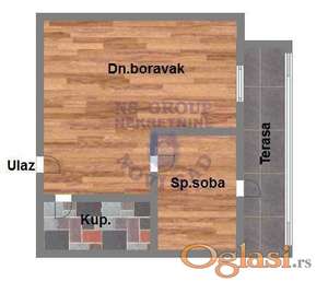 Jednoiposoban stan na Zeleznickoj stanici,28m2