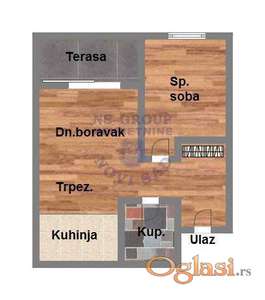Dvosoban stan u iygradnji sa PDV-om Telep