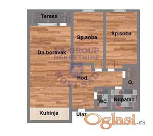 Trosoban,odlican,Bulevar Patrijarha Pavla