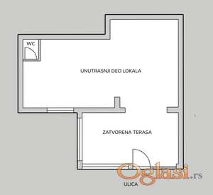 Izdaje se lokal u glavnoj ulici