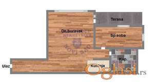 Dvosoban stan na Bulevaru Evrope, 46m2