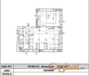 Petrovaradin-Jednoiposoban stan 32 m2 na Top Lokaciji-065/385 8880