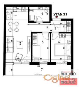 KLISA, 59m2, Dvoiposoban sa pdv