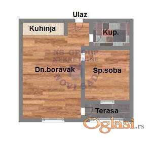 Dvosoban stan na Telepu,43m2