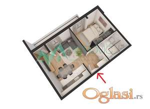 Dvosoban stan u novogradnji (povrat PDV-a)  – Mišeluk  