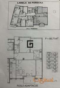 Botanička bašta, porečka–četvorosoban stan, 81 m², dve terase ID#3306