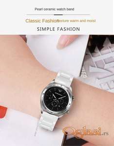 Bela keramicka narukvica 20mm Samsung Watch, Huawei Watch, Amazfit Watch GTS